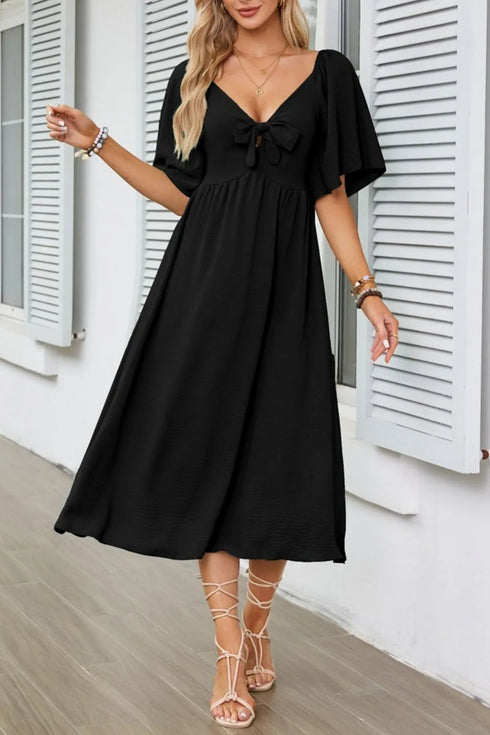 smocked-tie-front-flutter-sleeve-midi-dress OhSoStyled at Sophia's Style-10